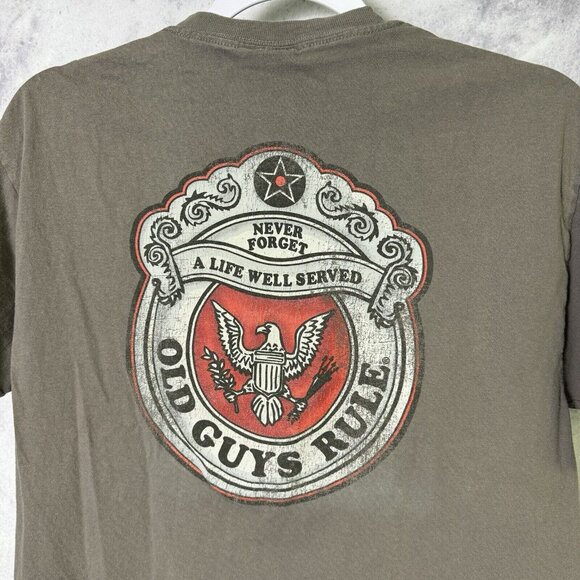 Vintage Old Guys Rule T Shirt Mens Medium Y2K Short Sleeve - Picture 3 of 7